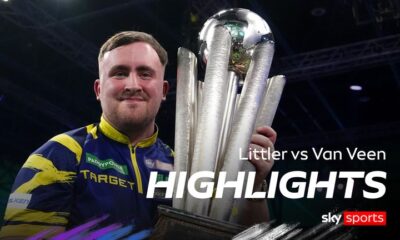 Luke Littler celebrates with the Sid Waddell trophy after victory against Gian van Veen after the final of the Paddy Power World Darts Championship at the Alexandra Palace, London. Picture date: Saturday January 3, 2026