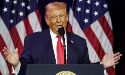 Donald Trump on stage