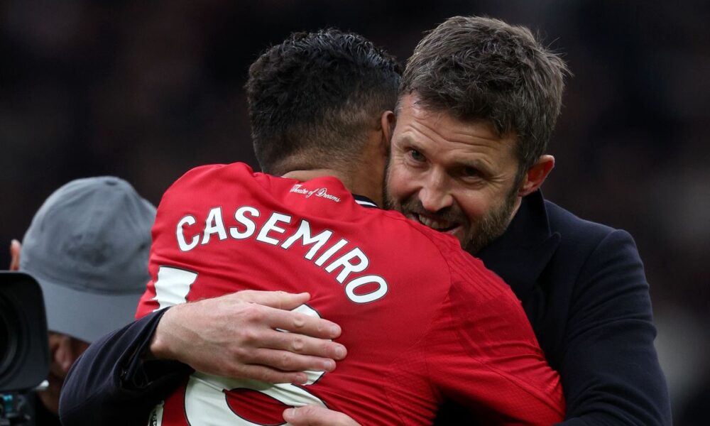 Michael Carrick, Manager of Manchester United and Casemiro