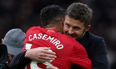 Michael Carrick, Manager of Manchester United and Casemiro