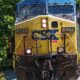 A CSX freight train pulls through Ohiopyle, Pa. The railroad operator said its results are positioned to improve this year.