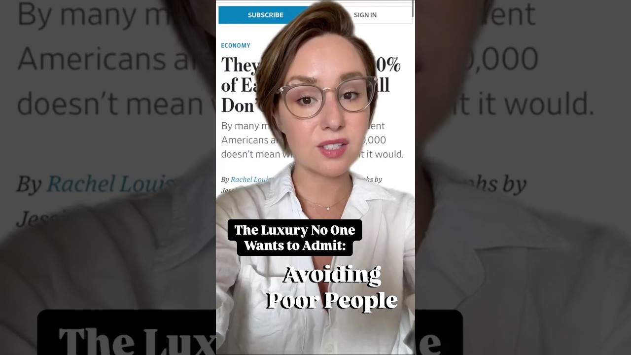 Luxury = Avoiding Poor People