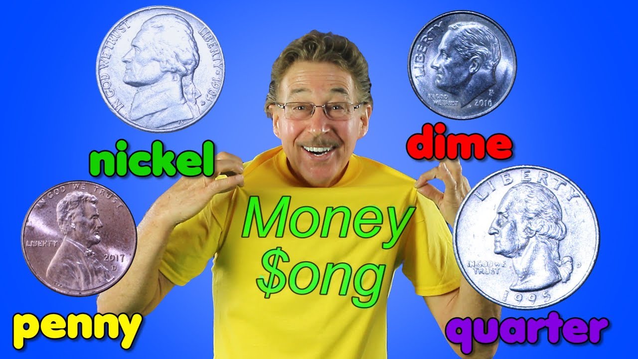 The Money Song | Penny, Nickel, Dime, Quarter | Jack Hartmann Money Song