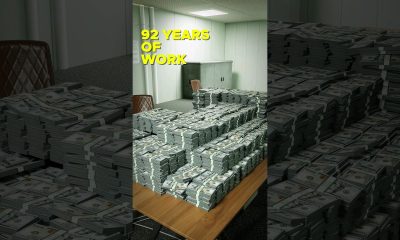 From million to billion dollars. True scale comparison of #money #finance #shorts