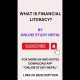 What is Financial Literacy? || Define Financial Literacy.||
