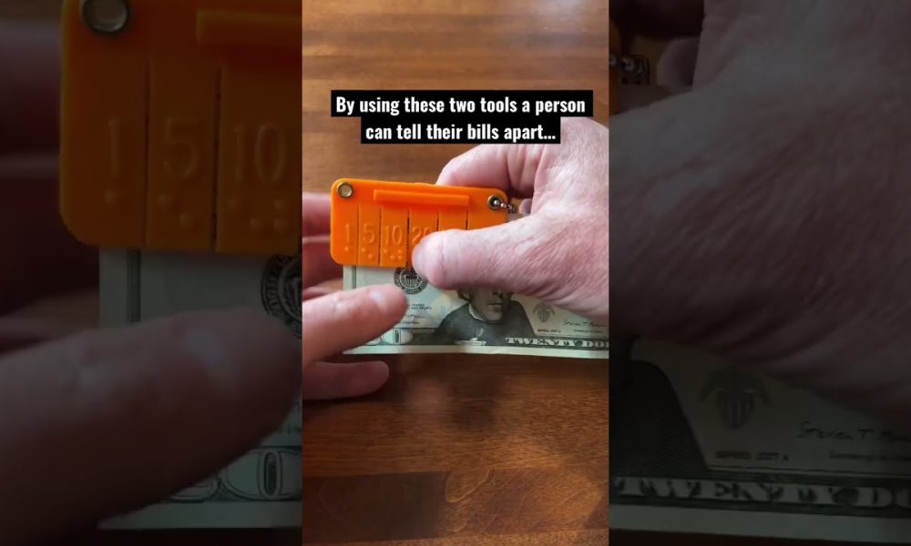 Making money accessible for the blind #money #blind #tech #braille #tool