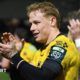 David Richards applauds the Dragons supporters after victory against Scarlets