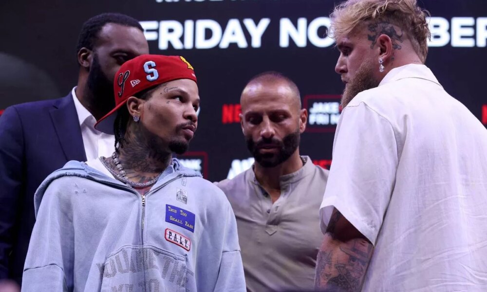 Gervonta Davis and Jake Paul face-off