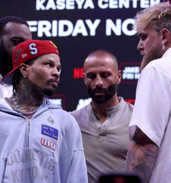 Gervonta Davis and Jake Paul face-off