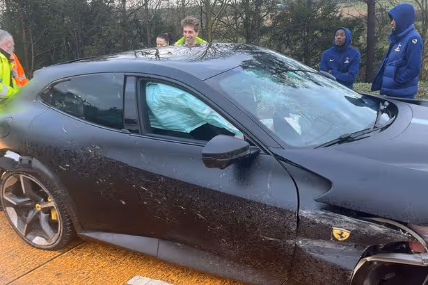 Tottenham duo Wilson Odobert and Randal Kolo Muani involved in Ferrari car crash