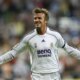 Real Madrid's David Beckham jubilates