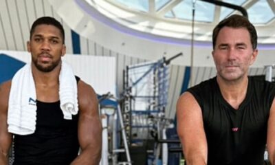 Anthony Joshua and Eddie Hearn