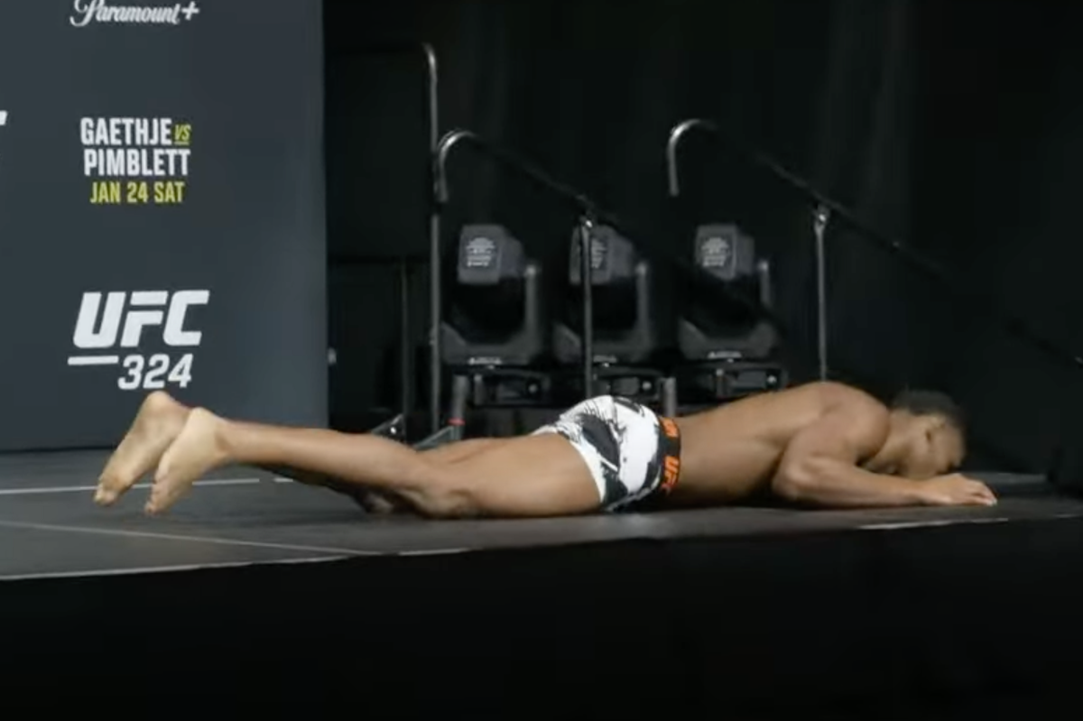 Cameron Smotherman was weighing in for his fight against Ricky Turcios