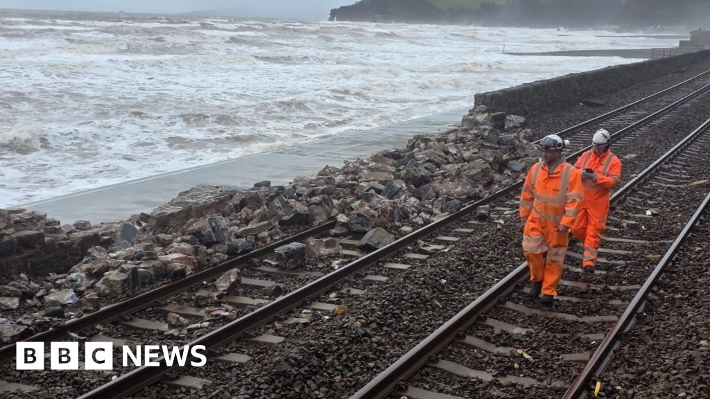 Storm Ingrid damage forces closure of Devon railway line