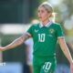 Denise O'Sullivan playing for the Republic of Ireland