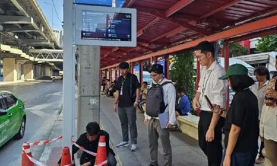 Bangkok Introduces Smart Bus Stops to Alleviate Sidewalk Crowding