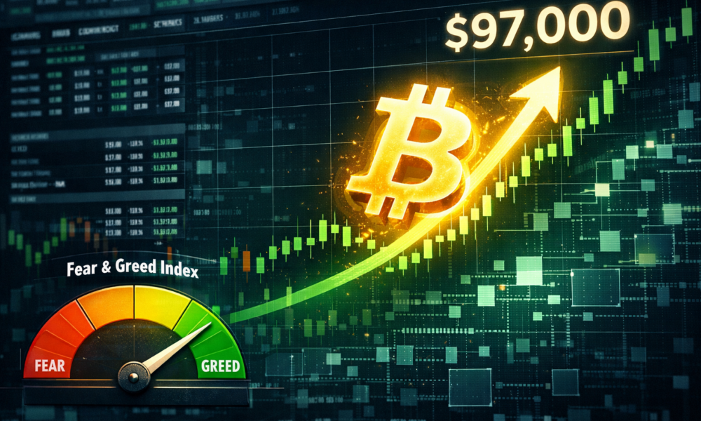 Crypto Fear and Greed index returns to greed as Bitcoin rallies above $97K