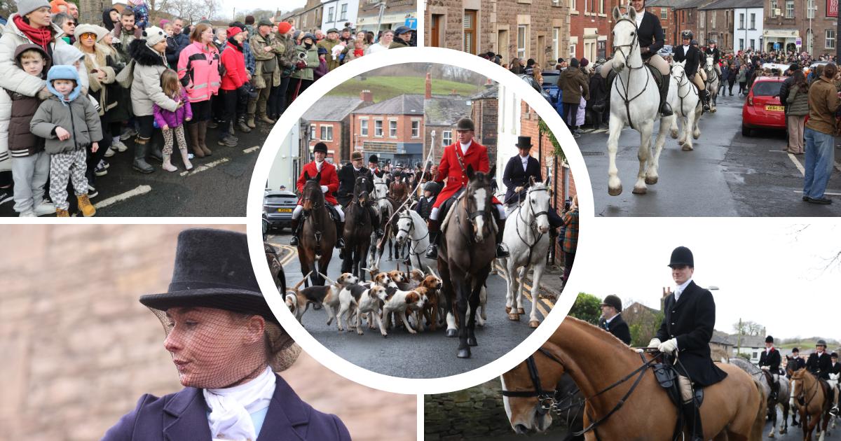 Pictures as New Year's Day Holcombe Hunt returns to Wheelton