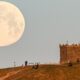 Bolton photographers capture the Wolf Moon above the town