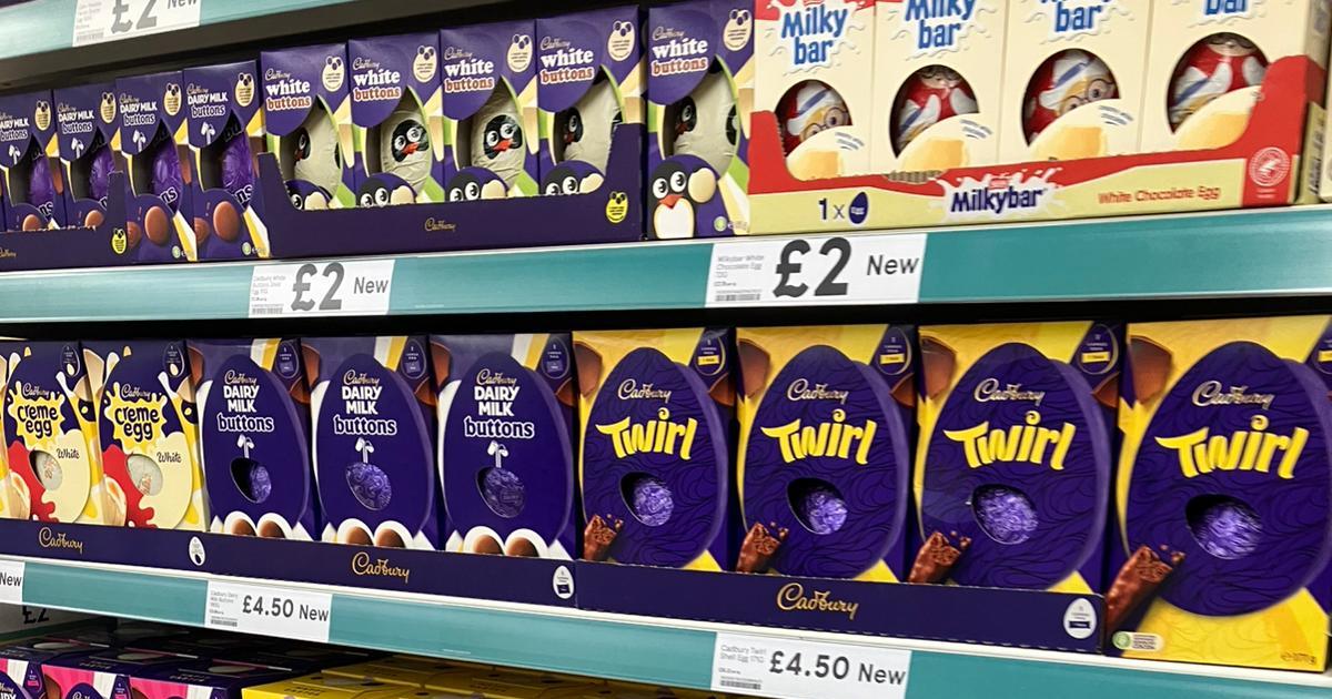 Tesco store stocks Easter eggs while Christmas still up