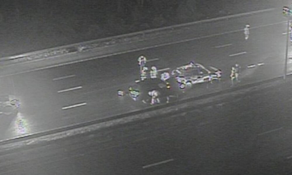 Recap as M60 clockwise blocked near Prestwich due to crash