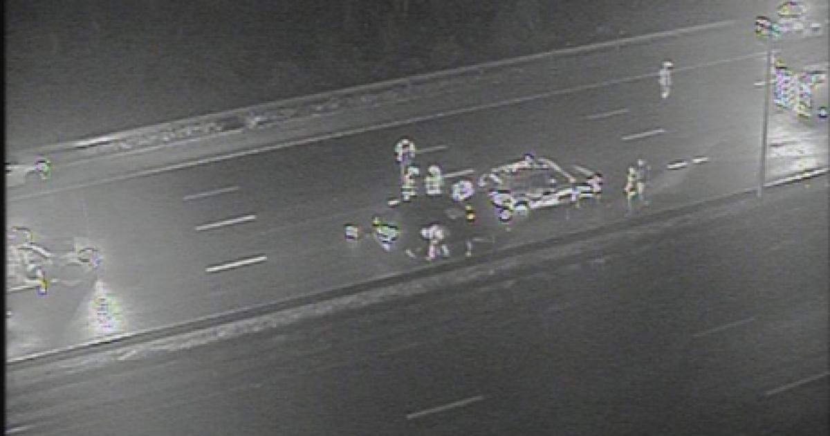 Recap as M60 clockwise blocked near Prestwich due to crash