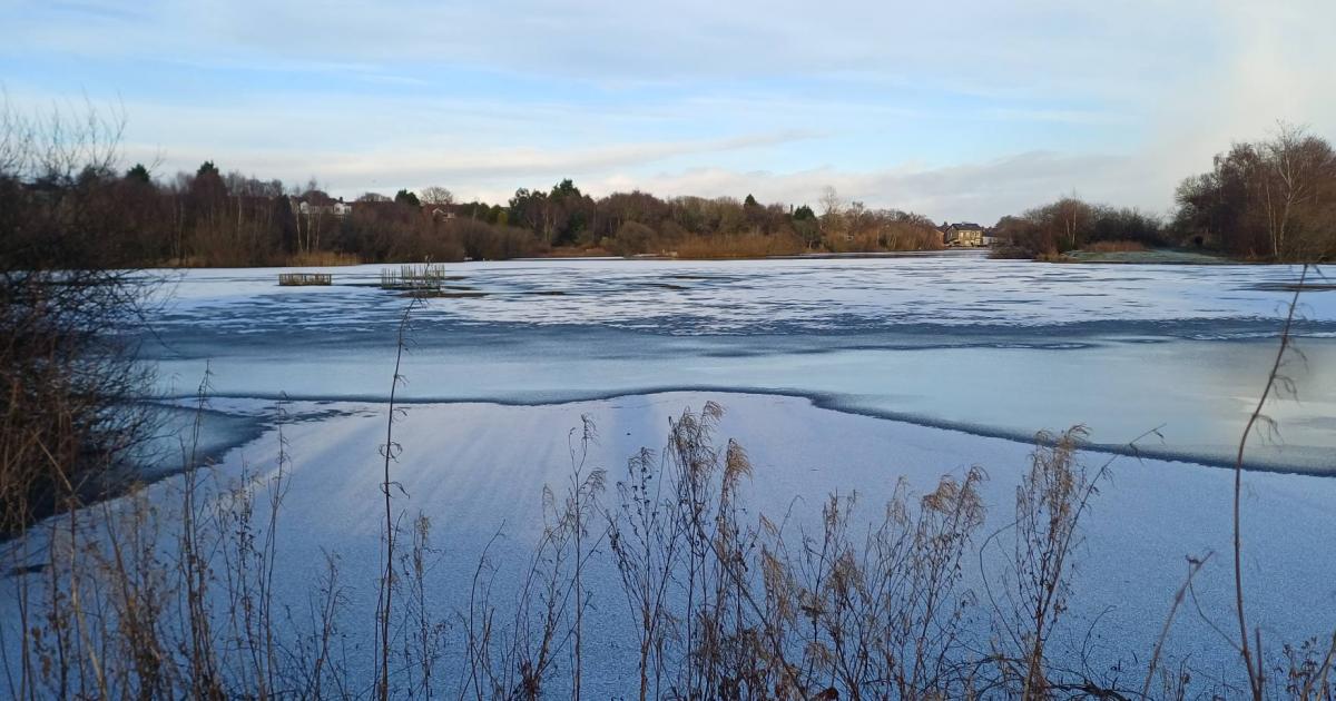 Bolton turned into a magical winter wonderland after snow