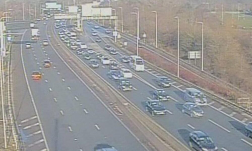 UPDATES: Delays warning after 'accident' closes lane on motorway