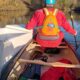 Canoeists fish fly-tipped fridge freezer from River Wear