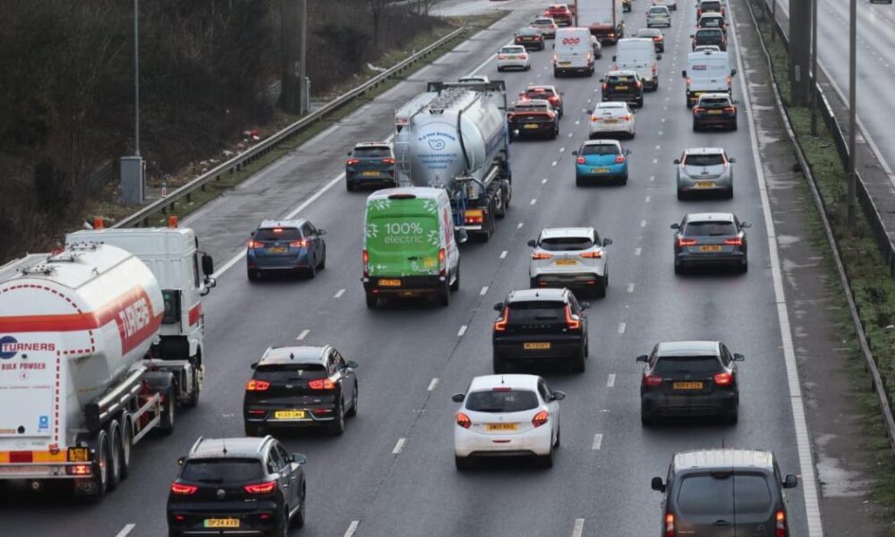 M60 motorway closed due to flooding - live