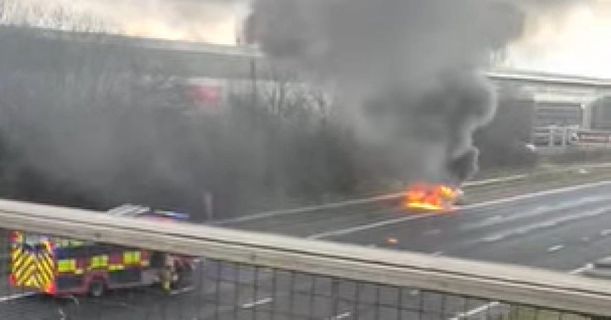 RECAP: Traffic held on M6 as emergency services tackle vehicle fire