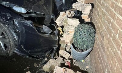 Three cars crashing into Bury home 'down to idiots driving'