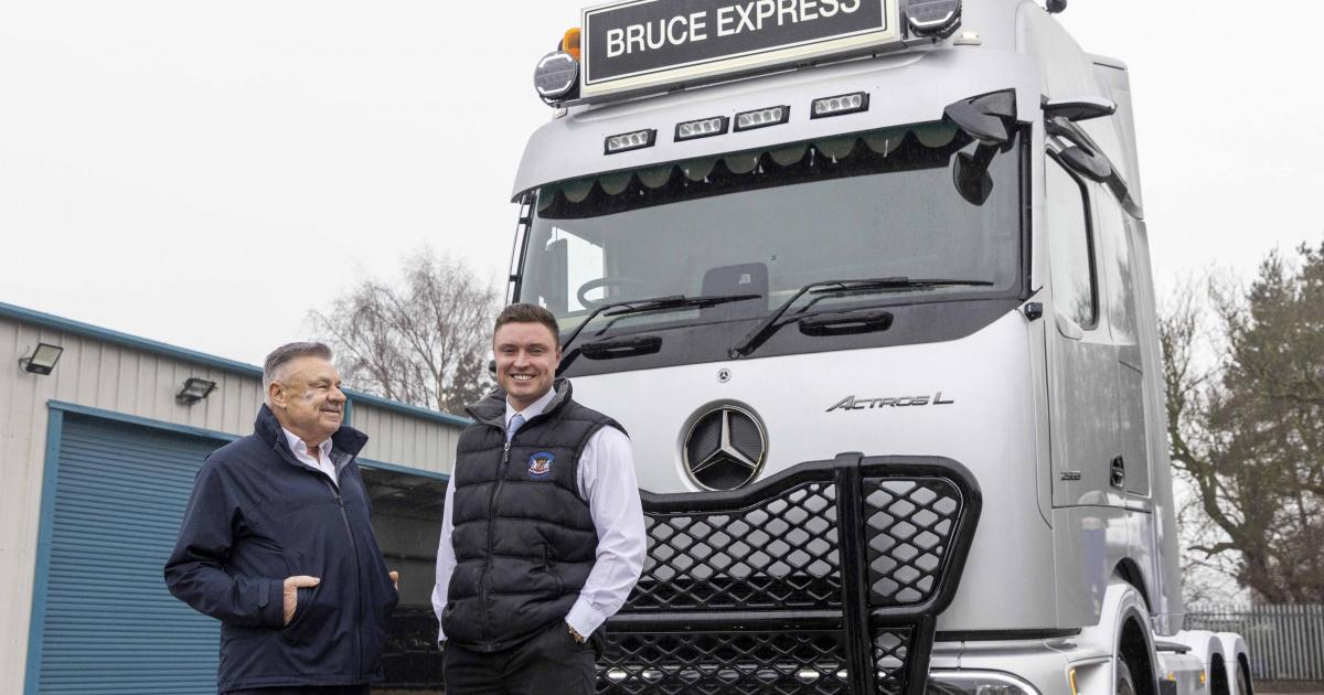 Gateshead's Bruce Express business celebrates with Mercedes