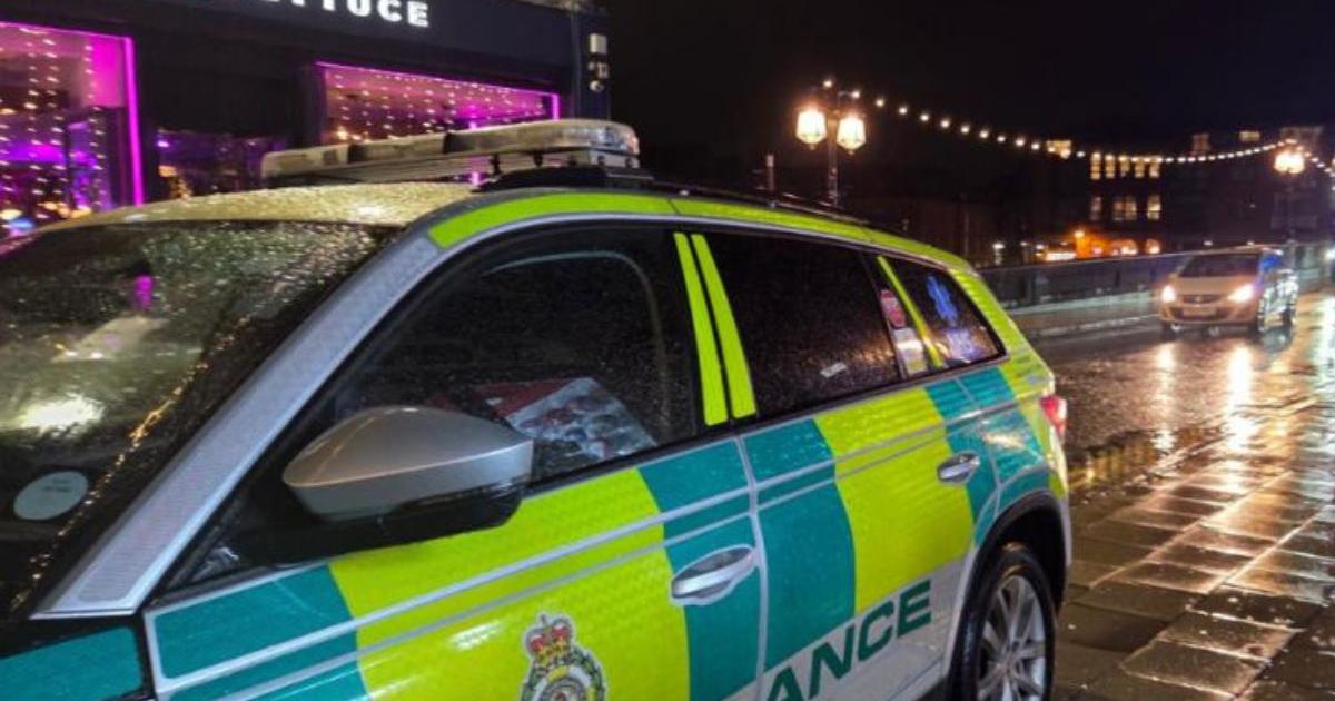 Police and ambulance are called to Ouse Bridge in York