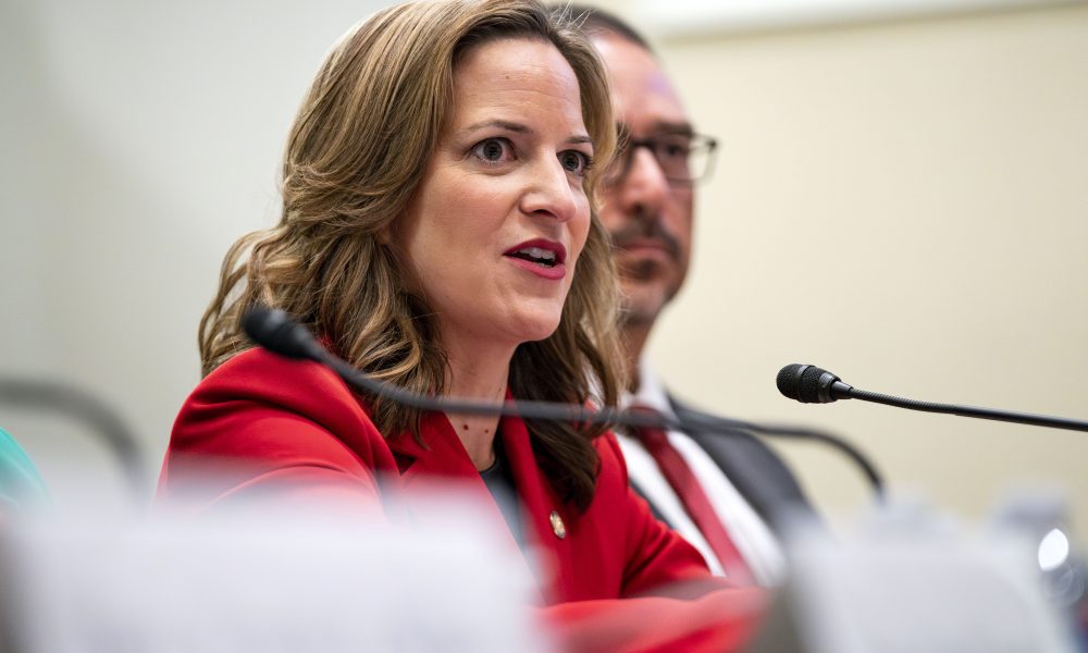 Michigan Secretary of State Jocelyn Benson speaks during a House Administration Committee hearing on
