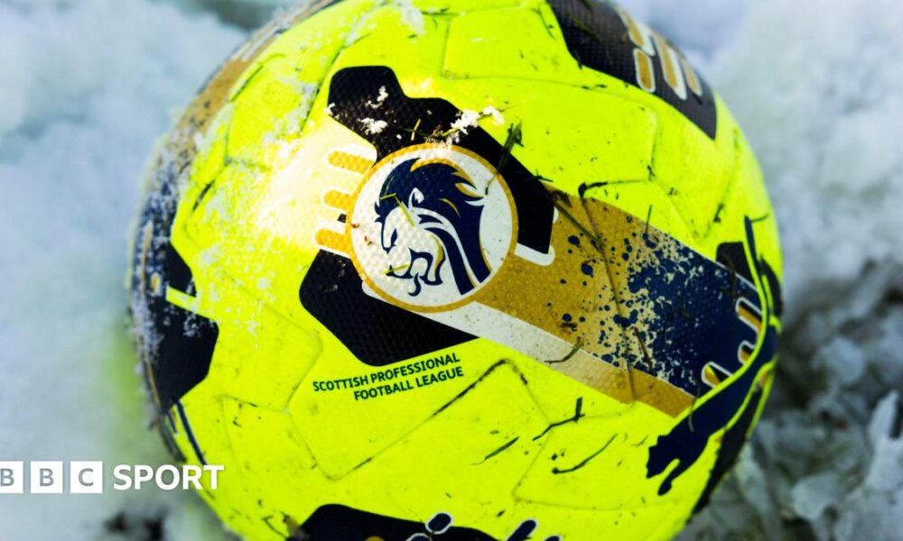 SPFL football in the snow