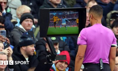 A graphic of Premier League players from every team in the division in 2025-26 season, with the Premier League trophy in front of them.