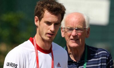 Andy Murray with his grandfather Roy Erskine in 2010
