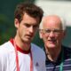 Andy Murray with his grandfather Roy Erskine in 2010