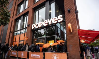 Big queues turned up for the opening of the first ever Popeyes store in Bolton