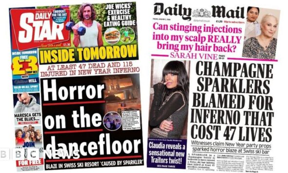 The Papers: 'Horror on the dancefloor' and 'Traitors twist'