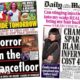The Papers: 'Horror on the dancefloor' and 'Traitors twist'
