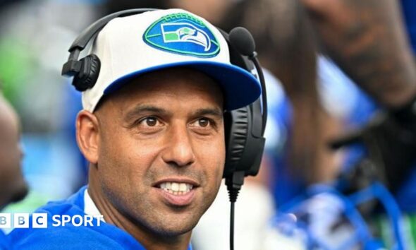 BBC Sport microphone and phone