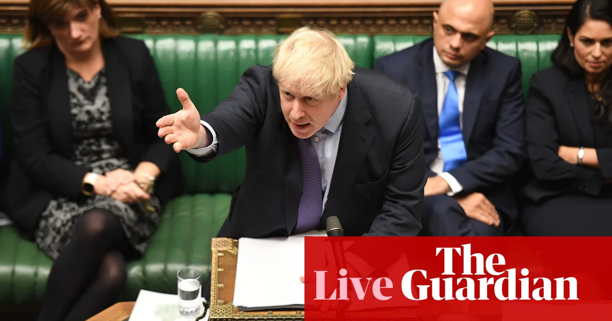 Brexit legislation 'paused' after MPs reject Boris Johnson's timetable - as it happened | Politics