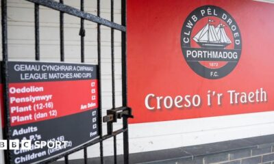 A general view of the entrance at Y Traeth, Porthmadog