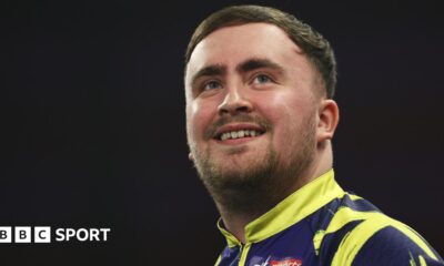 Gian van Veen and Luke Littler split image