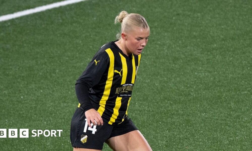 Matilda Nilden in action for BK Hacken