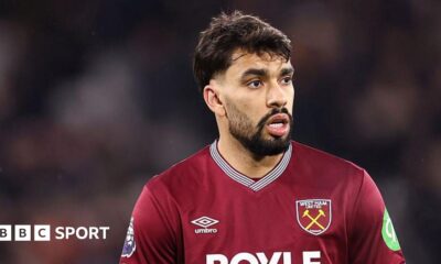 Lucas Paqueta playing for West Ham