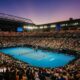 Fans watch a match on Rod Laver Arena at the 2025 Australian Open