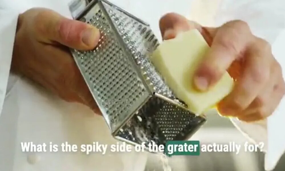 What is the spiky side of a grater actually for?